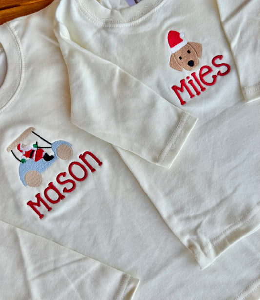 Long Sleeve Ivory Tee