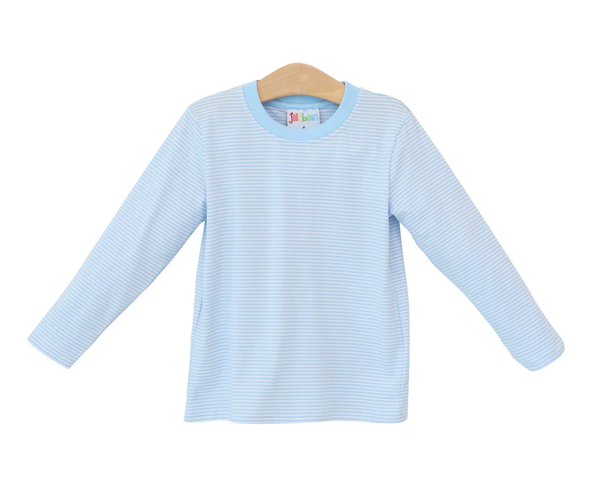James LS Shirt- Light Blue Stripe