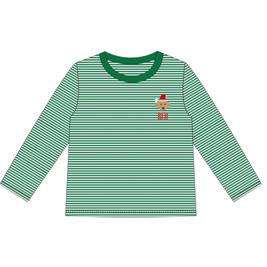 Green Striped Long Sleeve