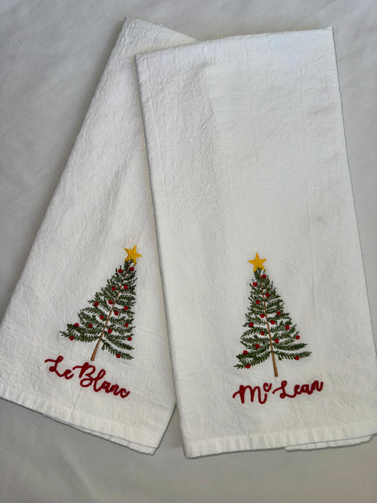 Christmas Flour Sack Towel